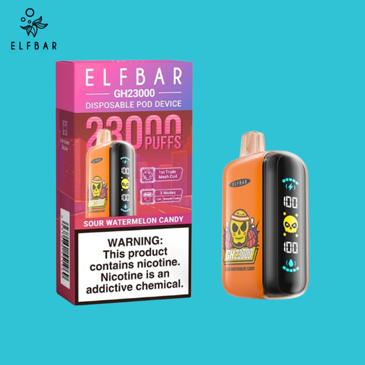 Puff Elf Bar 23000 Taff Sour Watermelon Candy