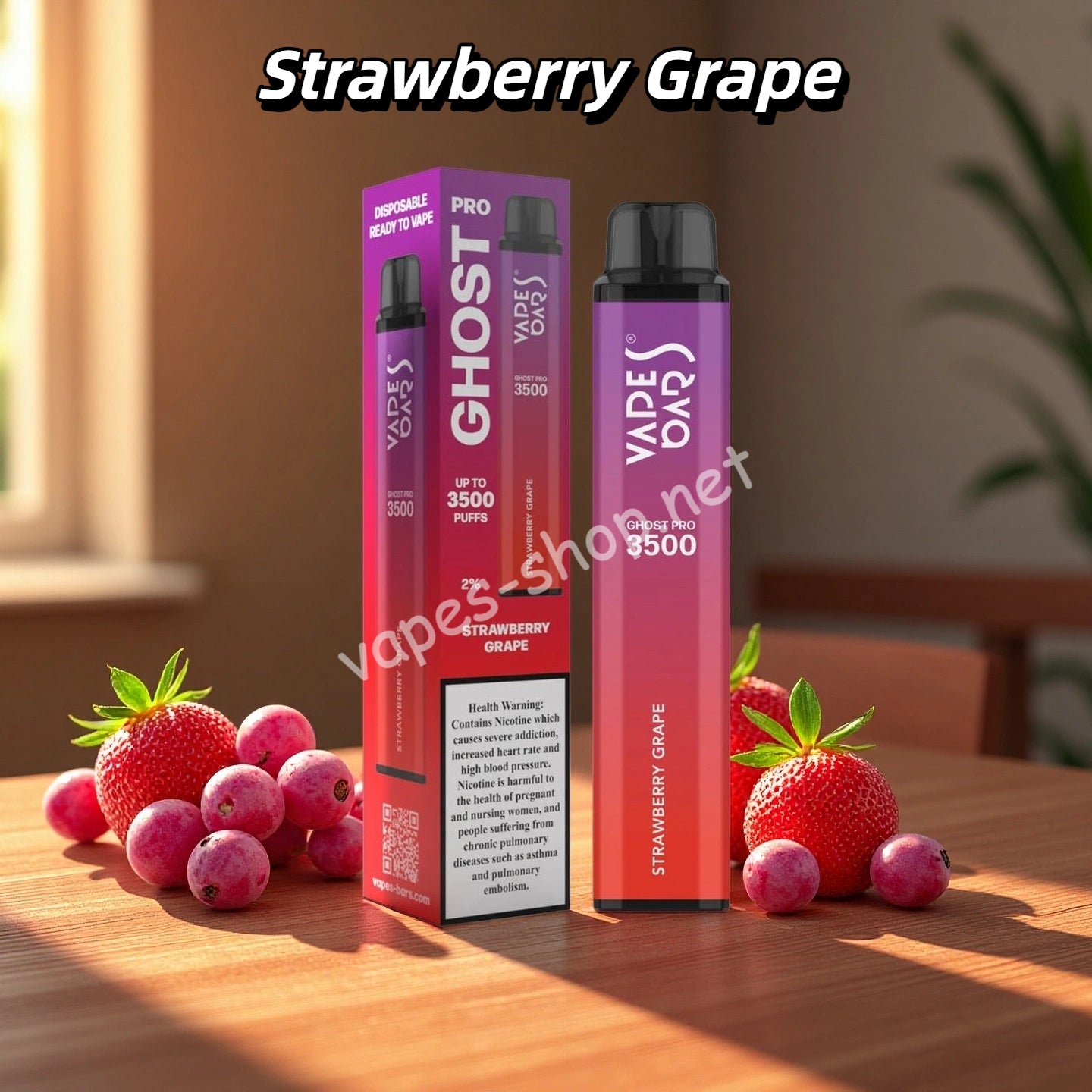Strawberry Grape Ghost Pro 3500 Puffs