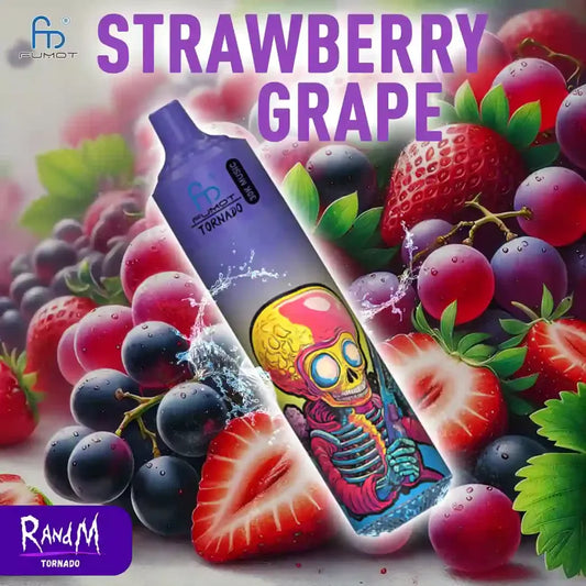 Randm 30000 Puffs Strawberry Grape Gout de Puff Life Cigarettes électroniques Jetables