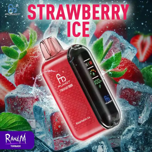 Puff 20000 Taff Strawberry Ice Gout de Big Puffs Vape Jetable