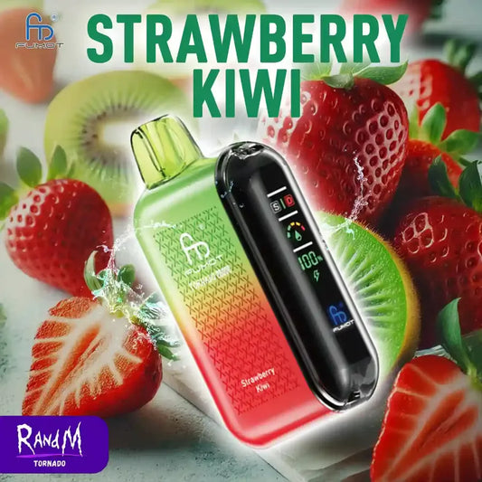 Strawberry Kiwi Gout - Puff 20K Tornado Vape Jetable with Batterie Rechargeable