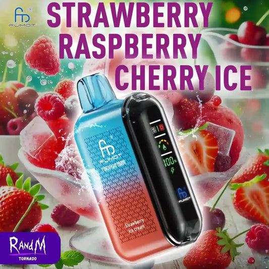Randm 20000 Puffs Strawberry Raspberry Cherry Ice Gout de Prix Puff Power
