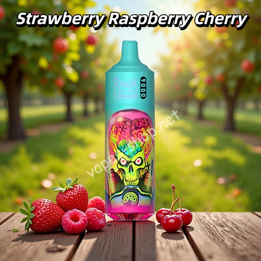 Strawberry Raspberry Cherry Randm Puff 9000 Taff Vape Jetable