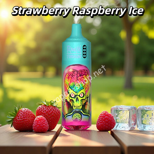 Strawberry Raspberry Ice Randm 9000 Puffs Vape Jetable