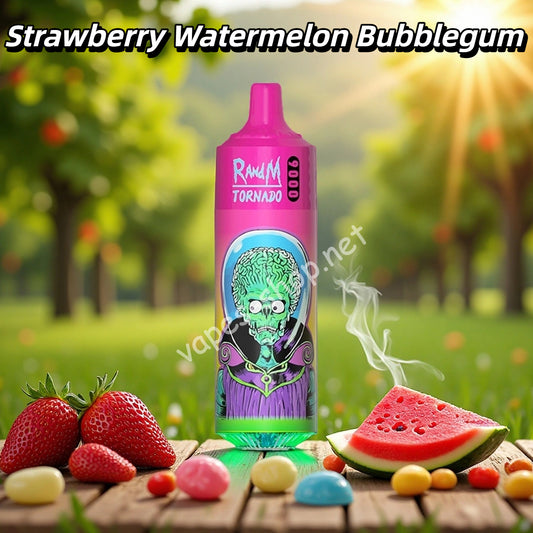 Strawberry Watermelon Bubblegum Puff 9000 Puffs Vape Jetable