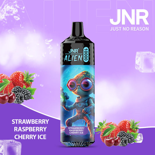 Strawberry raspberry cherry ice JNR Puff 10000 Taff