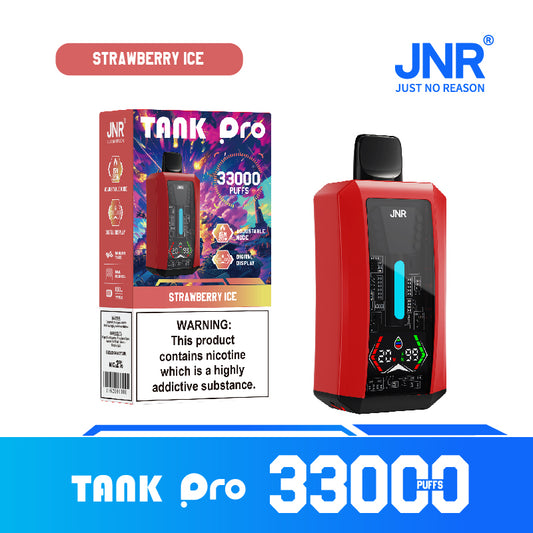 JNR Tank Pro 33000 Bouffées Strawberry Ice