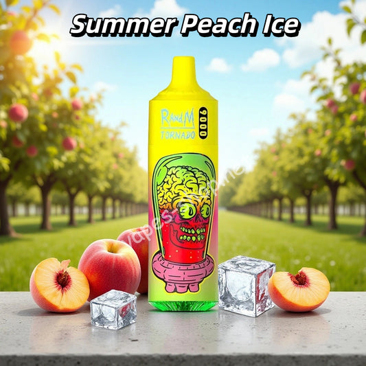 Summer Peach Ice Randm Tornado Puff 9K Puffs
