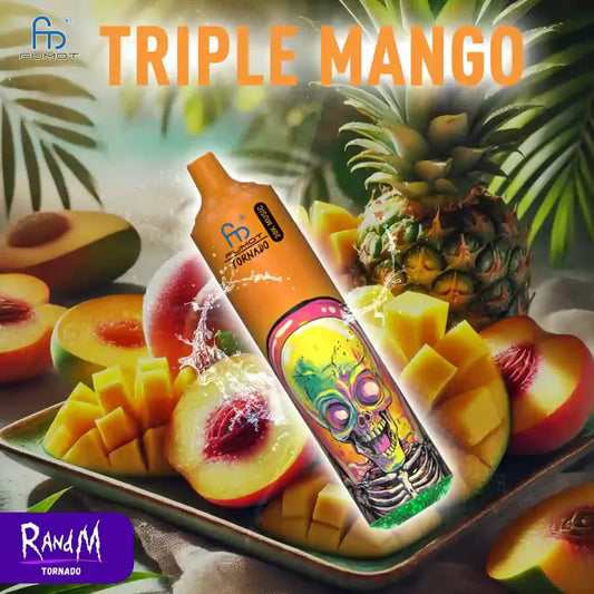 Fumot Vape Jetable Randm Tornado 30000 Big Puffs Triple Mango Gout de Prix Puff day