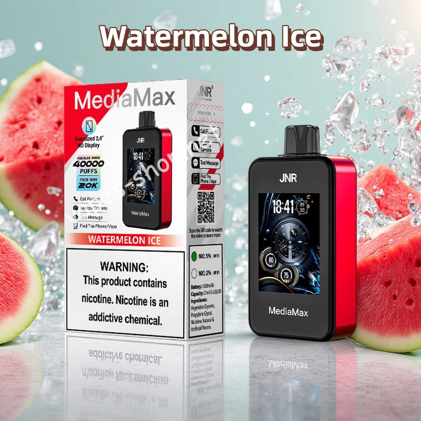 Watermelon Ice JNR Vape Puff 40K Puffs