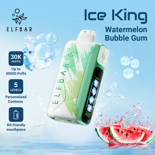 Watermelon Bubblegum - Puff 30K Puffs Rechargeable Liquide Cigarette électronique Jetable