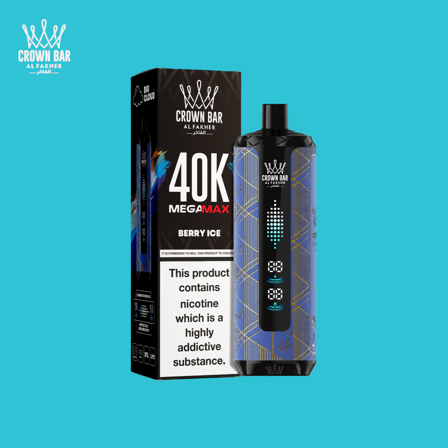 Berry Ice Al Fakher Mega Max 40000 Vape