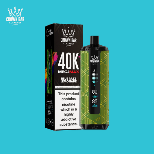 Puff Al Fakher Mega Max 40000 Taff Blue Razz Lemonade