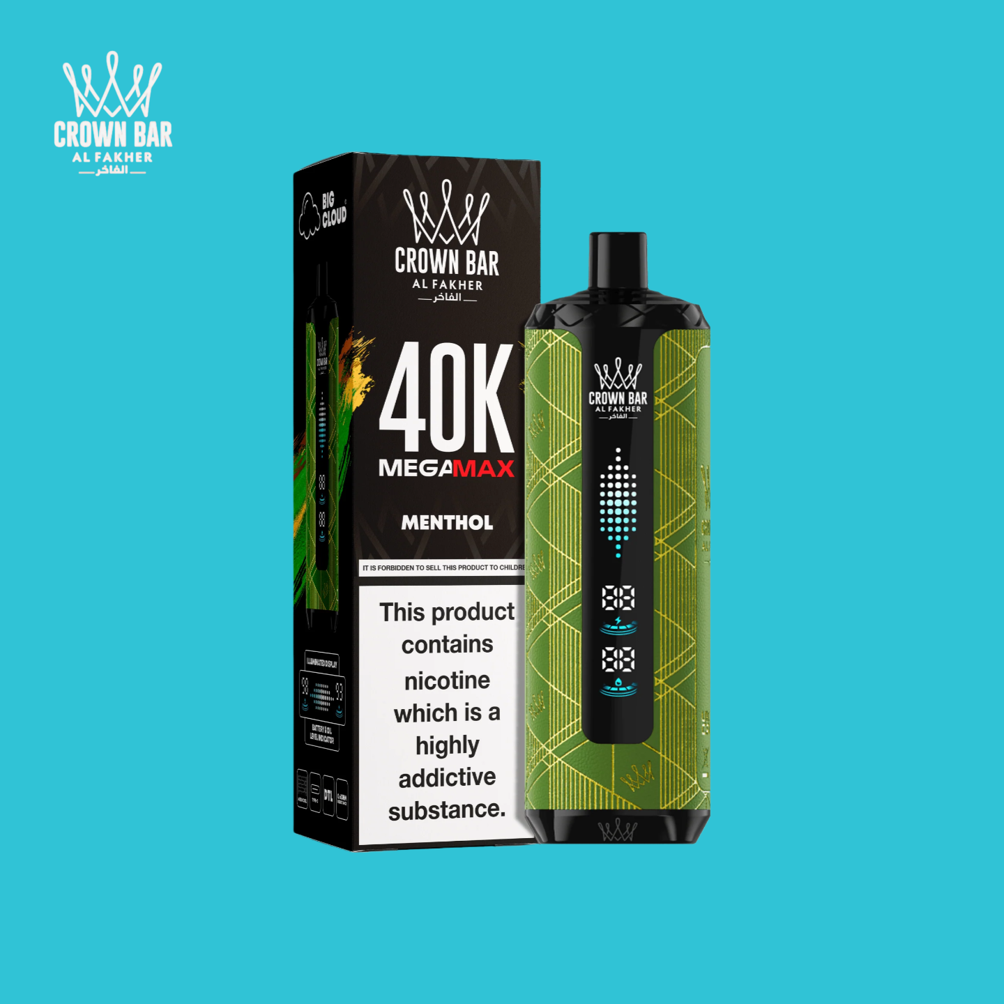 Al Fakher Vape Mega Max 40000 Taff Menthol