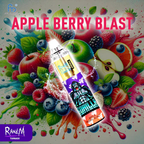 Randm Tornado Puff 7000 Taff Apple Berry Blast Saveur Cigarettes électroniques Jetables