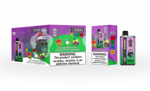Bang King Puff 30K Taff Cigarette électronique - Strawberry Kiwi & Sour Apple Raspberry