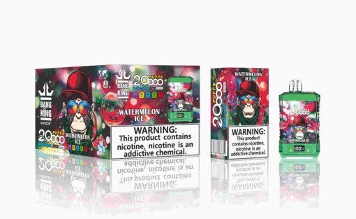 Bang King Double Crystal 20000 Puff Vape Jetable Watermelon Ice with 25 ml Liquide