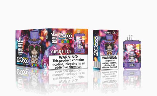 Bang King Puff 20000 Taff Cigarette électronique Jetable - Grape Ice