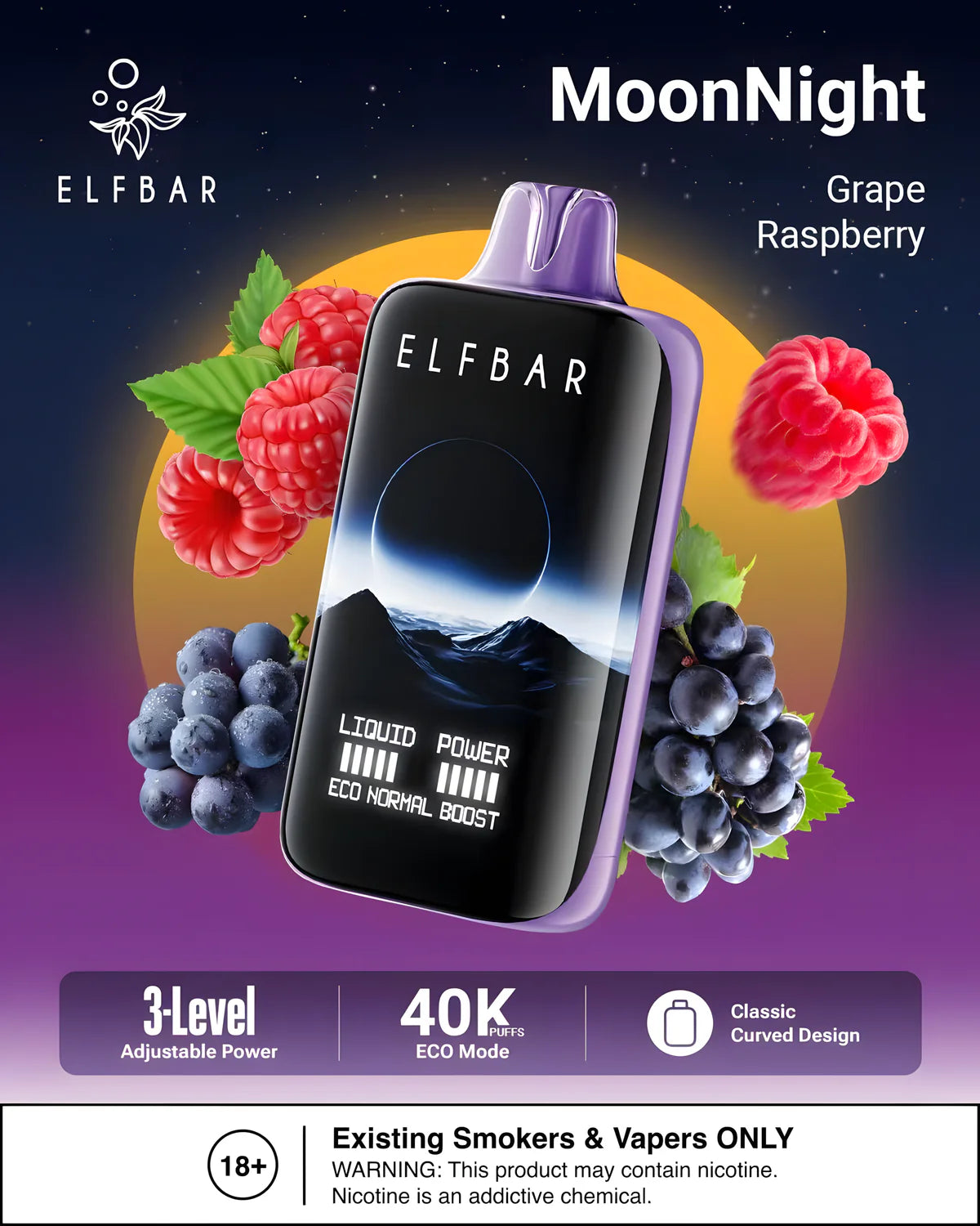 Elf Bar Moon Night 40K
