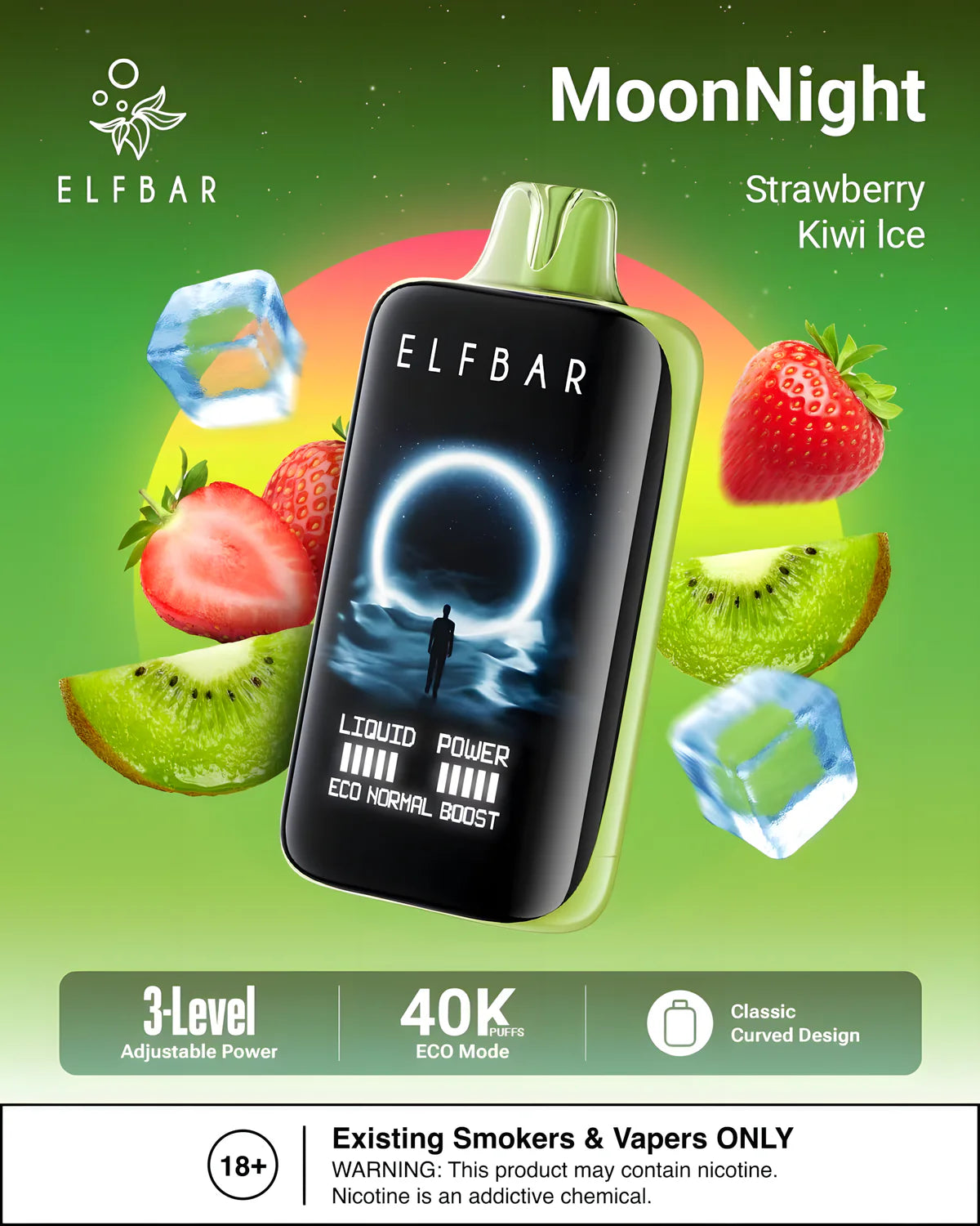 Elf Bar 40K Taff Strawberry Kiwi Ice