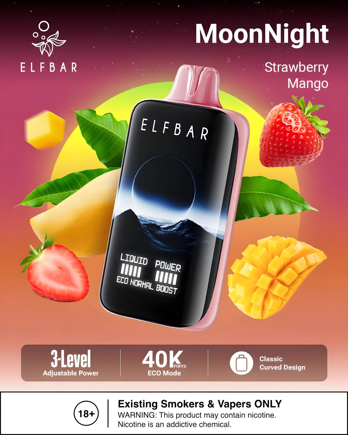 Puff Elf Bar 40K Taff Strawberry Mango