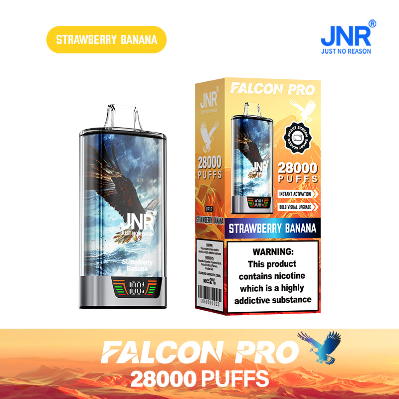 JNR Falcon Pro 28000 Puffs Strawberry Banana