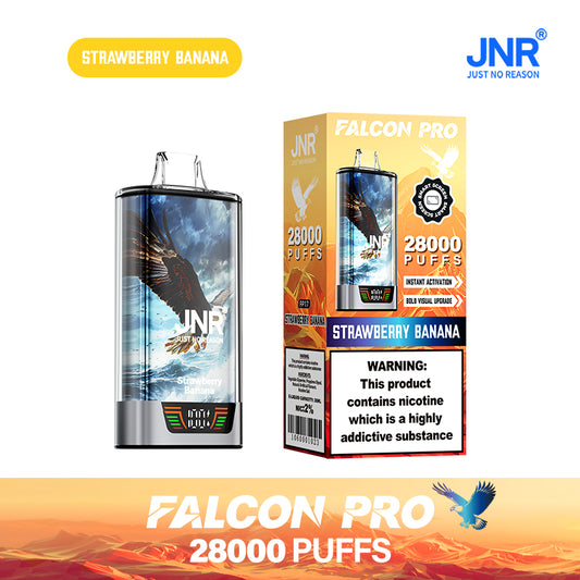 JNR Falcon Pro 28000 Puffs Strawberry Banana