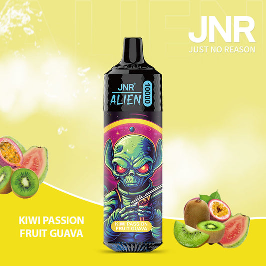 Kiwi Passion Fruit Guava - Puff JNR Vape Jetable Puffs 10000 Bouffees