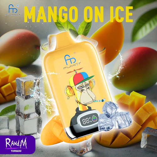 Randm Tornado Vape Jetable Puff 15000 Taff Mango On Ice Gout de Big Puffs