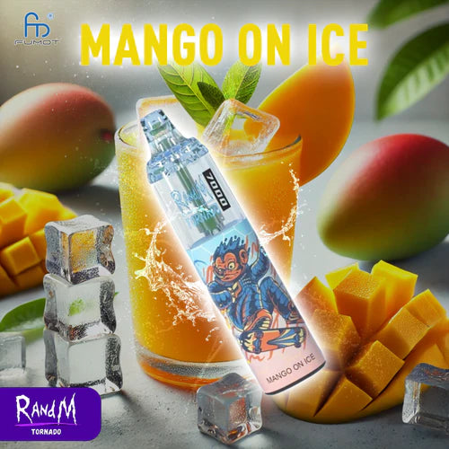 RandM Tornado 7000 Puff Cigarette électronique Jetable Mango Ice