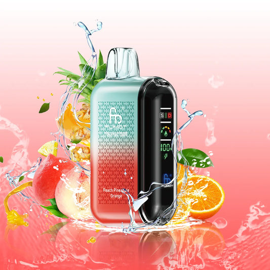 Randm Vape Jetable 20000 Bouffees Puff Cigarette Peach Pineapple Orange Saveur