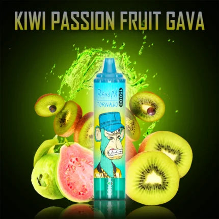 RandM Tornado 15000 Puff 15k Taff Vape Kiwi Passion Fruit Guava