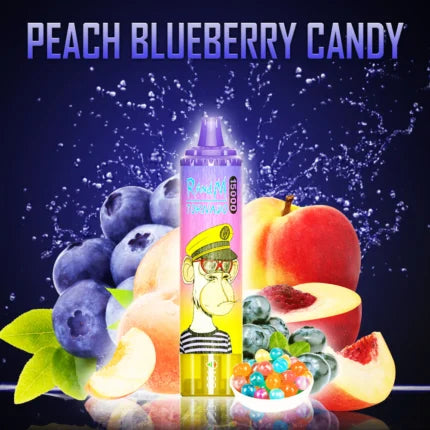 Tornado Puff 15000 Taff Peach Bluberry Candy Saveur Vape Monouso