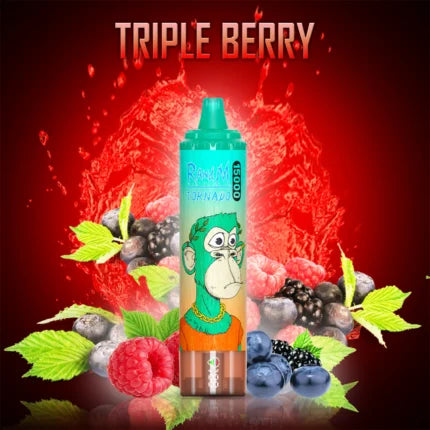 Puff 15000 Taff Triple Berry Gout Cigarette électronique Jetable with Batterie Rechargeable