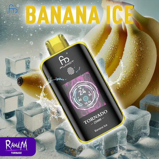 Fumot Puff Tornado Puff 25000 Big Puffs Cigarette électronique Jetable - Banana Ice