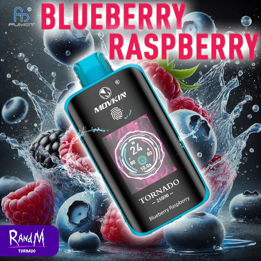 Fumot Tornado 25000 Prix Puff 25K Big Puffs Blueberry Raspberry Gout Vape Jetable Tactile