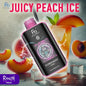 RandM Tornado 25000 bouffées Juicy Peach Ice