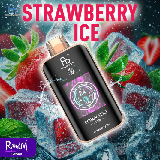 25 000 bouffées Strawberry Ice RandM Tornado Vape