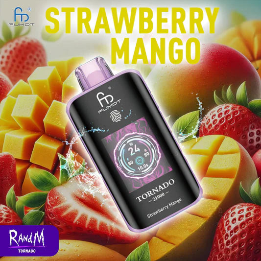 Puff RandM Tornado 25000 Taff Strawberry Mango