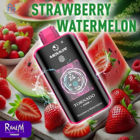 RandM Tornado 25000 Puffs Strawberry Watermelon