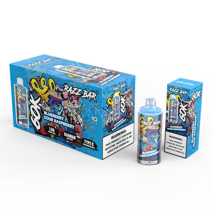 Puff Razz Bar 60K Taff  Nicotine 2 % / 5 %