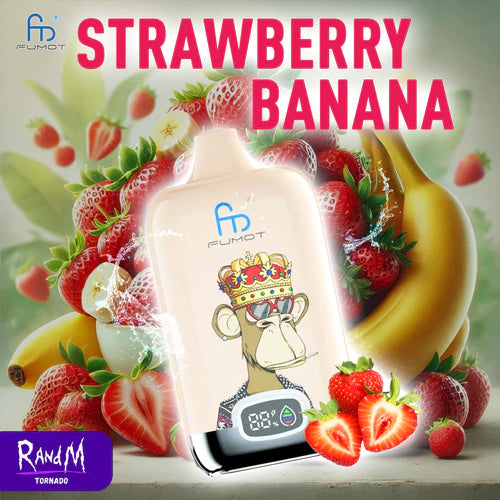 Prix Puff 12000 Taff Strawberry Banana Gout Randm Tornado Vape Jetable