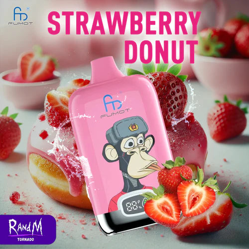 Prix Puff Tornado 12000 Puffs Strawberry Donut Saveur Cigarette électronique Jetable